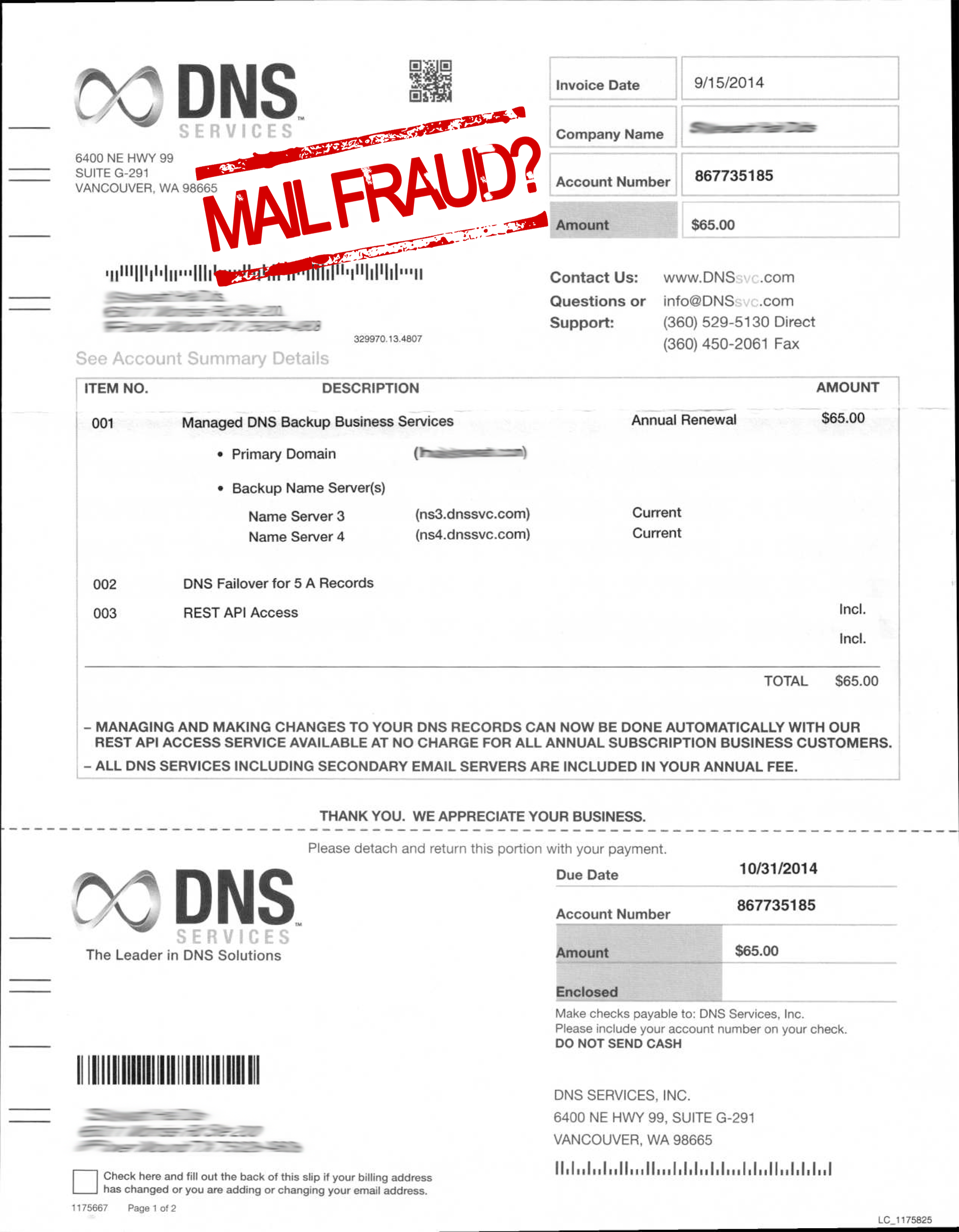 Don’t be fooled by mail and Internet scams