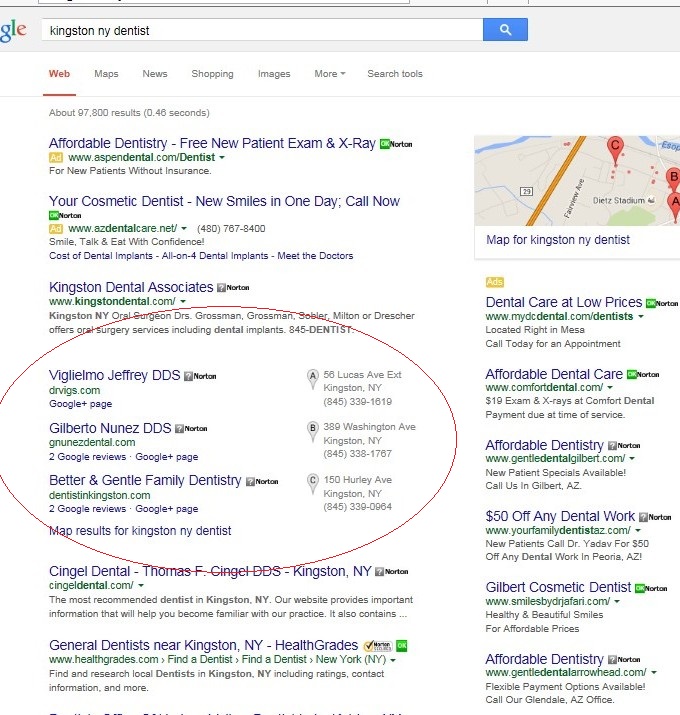 A Google rankings promise for local search
