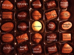 SEO Box of chocolates