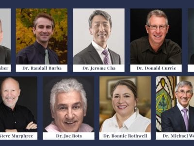 picture of eleven dentists - dr. steven brooksher, dr. randall burba, dr. jerome cha, dr. donald currie, dr. jim hastings, dr. mike malone, dr. steve murphree, dr. joe rota, dr. bonnie rothwell, dr. michael weiss, dr. corky willhite