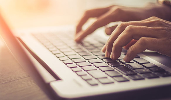 Laptop Typing