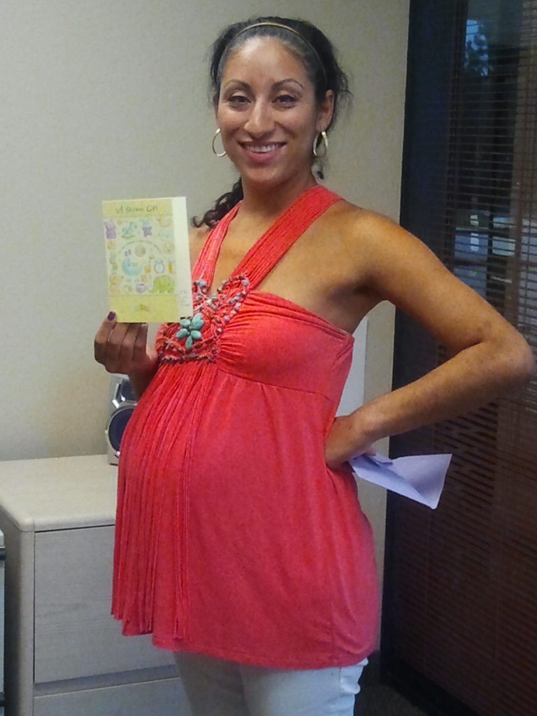 Me posing with my card.