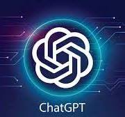 The ChatGPT logo on a blue background