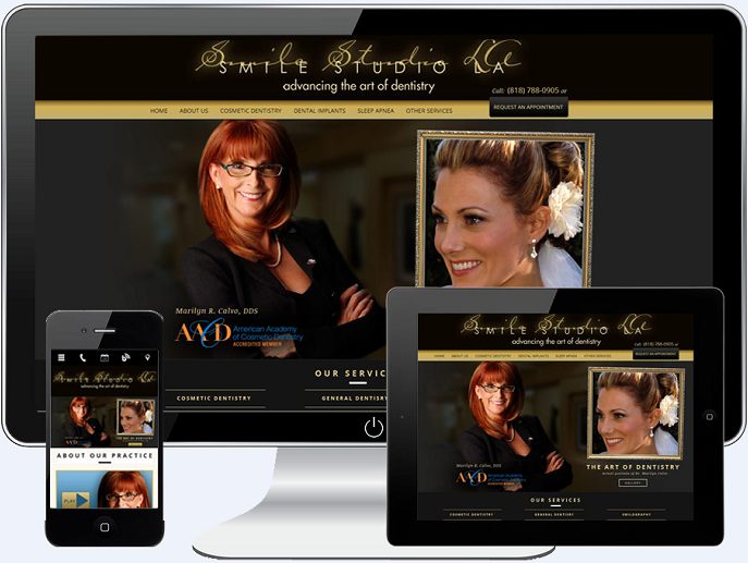 What design elements and features in dental websites convert patients?