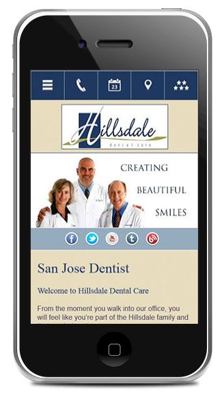 Dental mobile website design