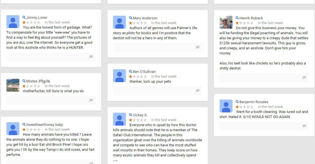 google reviews dentist