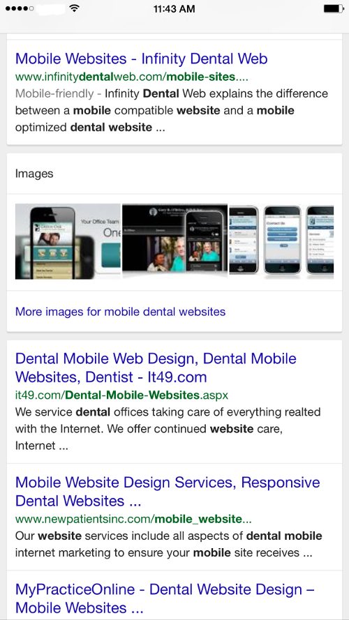Mobile Friendly Google Search Results