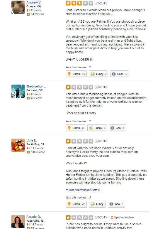 yelp reviews dentist